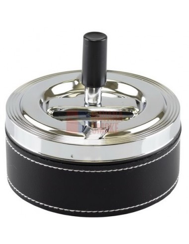 06033 Пепельница вращающаяся 110 мм круглая черная ПВХ - купить в интернет-магазине Havana Smoke