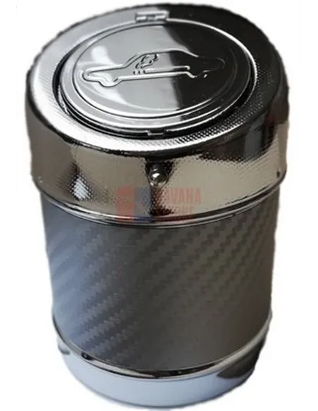 11510 Пепельница для автомобиля металлическая серебристая