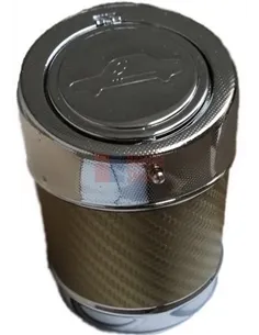 11511 Пепельница для автомобиля металлическая золотистая