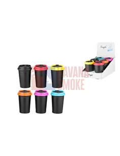 405140 Пепельница пластиковая д/авто 6 цветов (набор 6шт)