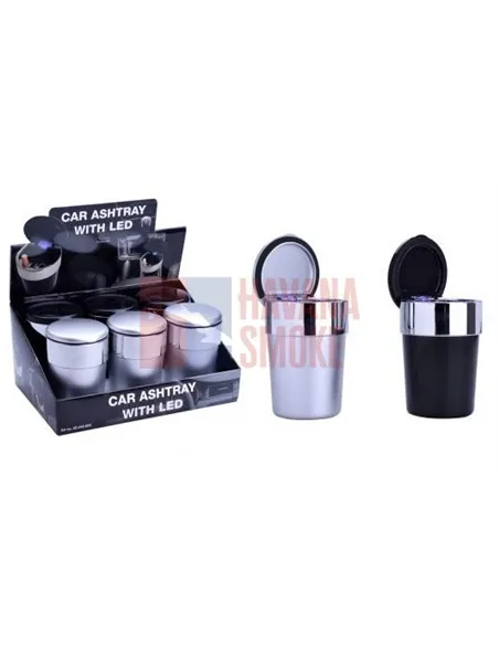 448605 Пепельница CHAMP для автомобиля черная/хром набор 6 штук