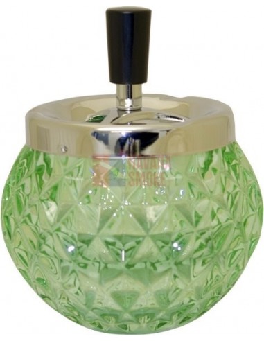06110 Пепельница вращающаяся стекло зеленая 120 мм - купить в интернет-магазине Havana Smoke