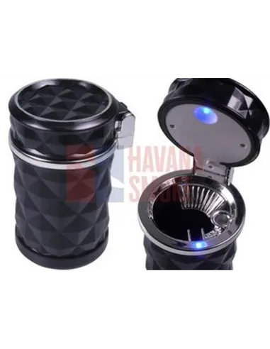 510941 Пепельница для автомобиля черная (высота 11см, диам. 7см)