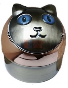 11502 Пепельница металлическая Кошка медная/синие глаза - купить в интернет-магазине Havana Smoke