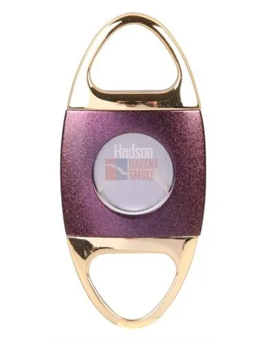 10012 Гильотинка для сигар HADSON золото/фиолетовая