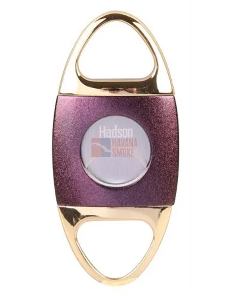 10012 Гильотинка для сигар HADSON золото/фиолетовая