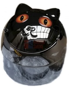 11504 Пепельница металлическая Кошка металлик/оранжевые глаза - купить в интернет-магазине Havana Smoke