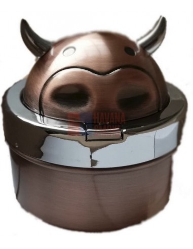 11512 Пепельница металлическая Cow hinge медная - купить в интернет-магазине Havana Smoke