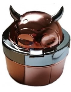 11514 Пепельница металлическая Cow hinge розовое золото - купить в интернет-магазине Havana Smoke