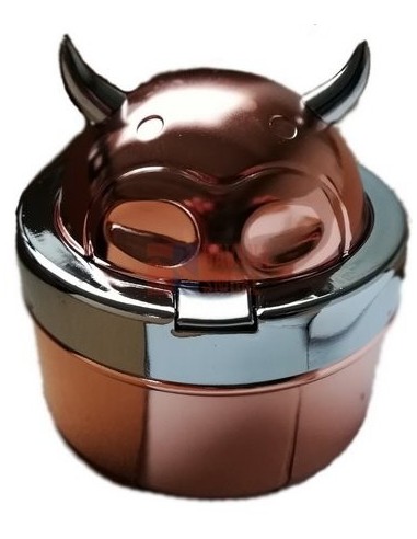 11514 Пепельница металлическая Cow hinge розовое золото - купить в интернет-магазине Havana Smoke