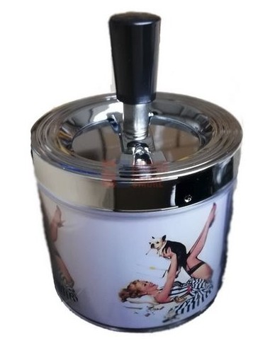 11518 Пепельница металлическая Pin up 1 - купить в интернет-магазине Havana Smoke