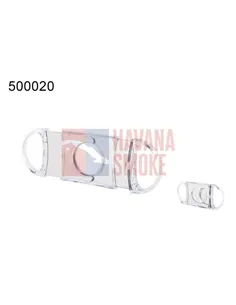 50002A Гильотинка для сигар c 2-мя лезвиями прозрачная