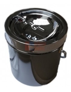 11532 Пепельница металлическая arched inwards металлик - купить в интернет-магазине Havana Smoke