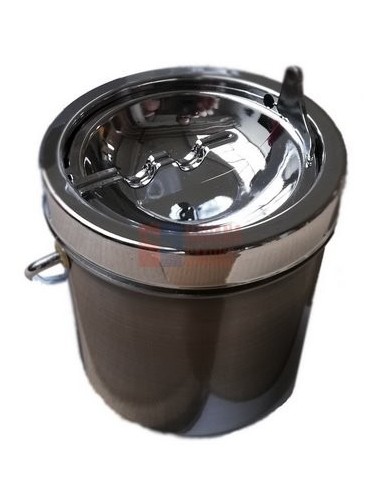 11533 Пепельница металлическая arched inwards серебристая - купить в интернет-магазине Havana Smoke