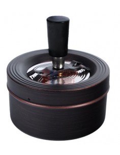 22021 Пепельница вращающаяся антик коричневая 90 мм - купить в интернет-магазине Havana Smoke