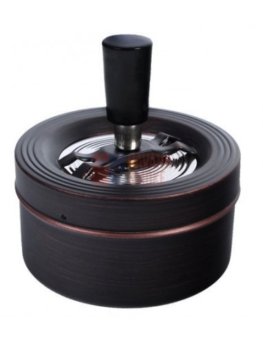 22021 Пепельница вращающаяся антик коричневая 90 мм - купить в интернет-магазине Havana Smoke
