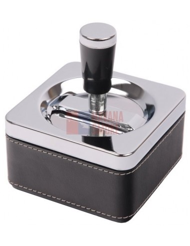 22031 Пепельница вращающаяся квадр кожа/ПВХ - купить в интернет-магазине Havana Smoke