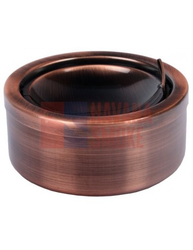 22069 Пепельница металлическая бронза 12см - купить в интернет-магазине Havana Smoke