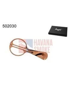 50203A Ножницы для сигар красное золото декор 11.5 см