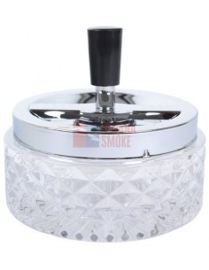 22359 Пепельница вращающаяся стекло белая 115 мм - купить в интернет-магазине Havana Smoke