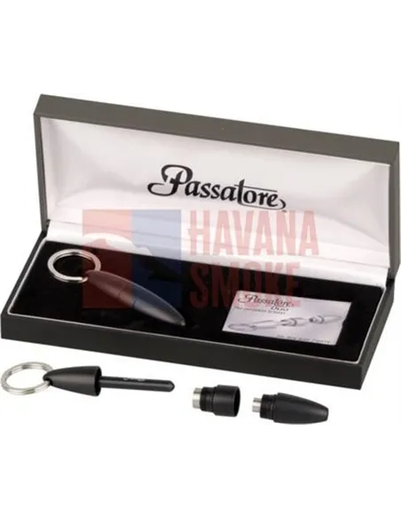 592752 Пробойник для сигар "PASSATORE DUO" алю блек