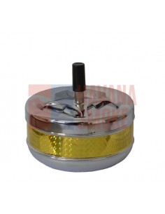 22383 Пепельница вращающаяся хром/золотая блестящая 130 мм *SALE* - купить в интернет-магазине Havana Smoke