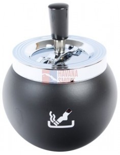 22435 Пепельница вращающаяся круглая SMOKING 95мм, черная матовая - купить в интернет-магазине Havana Smoke