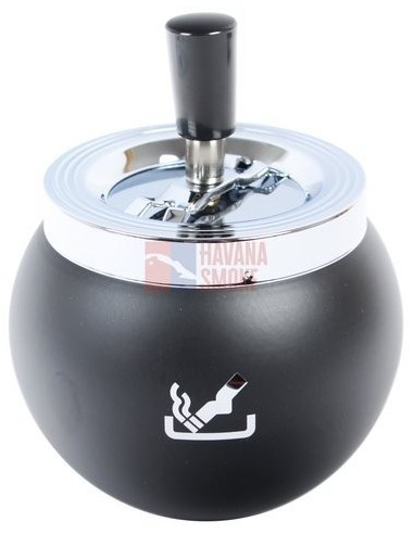 22435 Пепельница вращающаяся круглая SMOKING 95мм, черная матовая - купить в интернет-магазине Havana Smoke