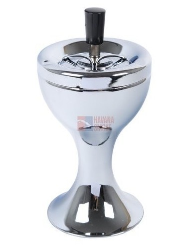 22445 Пепельница вращающаяся чаша хром 110мм - купить в интернет-магазине Havana Smoke