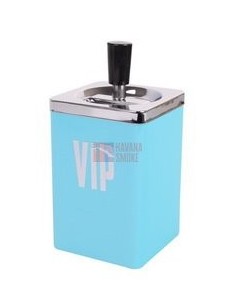 22493 Пепельница вращающаяся VIP бирюзовая квадратная *SUPERSALE* - купить в интернет-магазине Havana Smoke