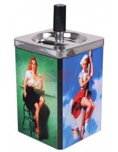 22540 Пепельница вращающаяся квадратная Liliane *SALE* - купить в интернет-магазине Havana Smoke