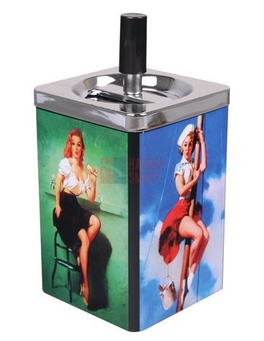 22540 Пепельница вращающаяся квадратная Liliane *SALE* - купить в интернет-магазине Havana Smoke