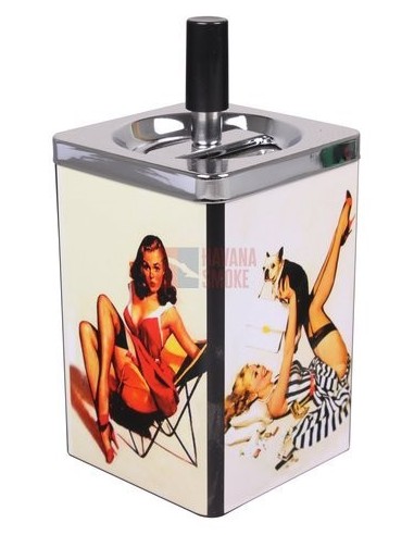 22541 Пепельница вращающаяся квадратная Dolly - купить в интернет-магазине Havana Smoke