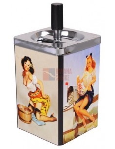 22542 Пепельница вращающаяся квадратная Brandy - купить в интернет-магазине Havana Smoke