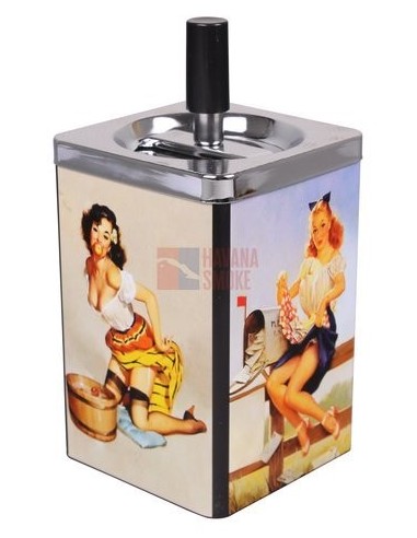 22542 Пепельница вращающаяся квадратная Brandy - купить в интернет-магазине Havana Smoke