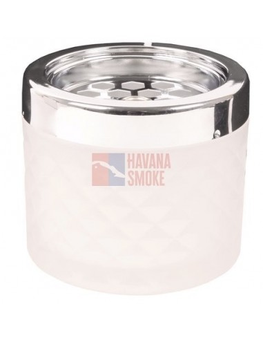 22836 Пепельница настольная стекло белая 90 мм *SUPERSALE* - купить в интернет-магазине Havana Smoke