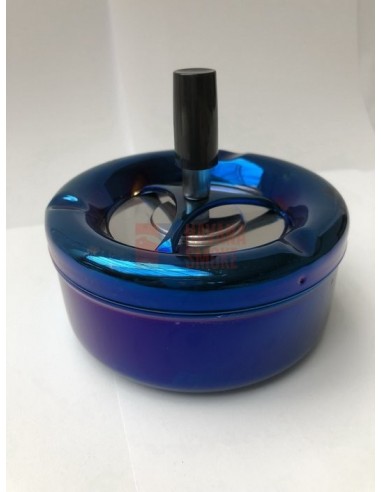 37013 Пепельница вращающаяся 110 мм синий металлик - купить в интернет-магазине Havana Smoke