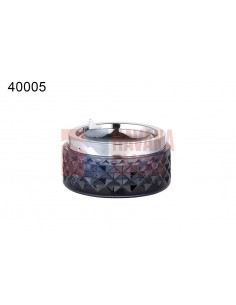 400050 Пепельница голубое стекло 11см - купить в интернет-магазине Havana Smoke