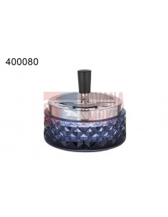 400080 Пепельница вращающаяся голубое стекло 11см - купить в интернет-магазине Havana Smoke