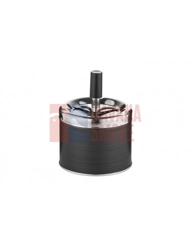 400616 Пепельница вращающаяся черная матовая 9см - купить в интернет-магазине Havana Smoke