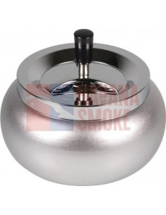 504842 Пепельница вращающаяся Jumbo круглая хром/сильвер 17х10,5 см - купить в интернет-магазине Havana Smoke
