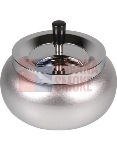 504842 Пепельница вращающаяся Jumbo круглая хром/сильвер 17х10,5 см - купить в интернет-магазине Havana Smoke