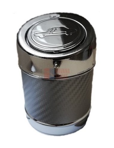 11510 Пепельница для автомобиля металлическая серебристая - купить в интернет-магазине Havana Smoke