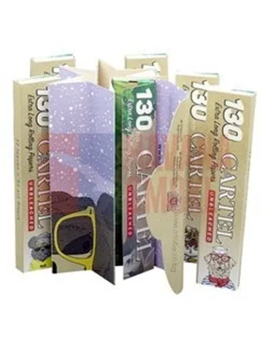 Сигаретная бумага CARTEL 130 +TIPS UNBLEACHED (24пач х 32лист)