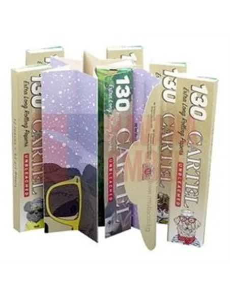 Сигаретная бумага CARTEL 130 +TIPS UNBLEACHED (24пач х 32лист)