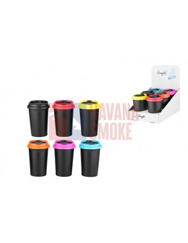 405140 Пепельница пластиковая д/авто 6 цветов (набор 6шт) - купить в интернет-магазине Havana Smoke