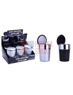 448605 Пепельница CHAMP для автомобиля черная/хром набор 6 штук - купить в интернет-магазине Havana Smoke