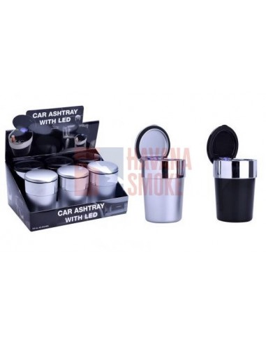 448605 Пепельница CHAMP для автомобиля черная/хром набор 6 штук - купить в интернет-магазине Havana Smoke