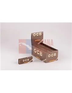 Сигаретная бумага OCB 1.1/4 VIRGIN UNBLEACHED 78 + БУМ.ФИЛЬТРЫ (24 пач х50лист) OCBUNBTIP25/24