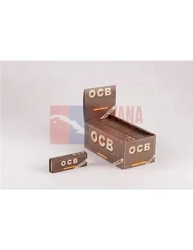 Сигаретная бумага OCB 1.1/4 VIRGIN UNBLEACHED 78 + БУМ.ФИЛЬТРЫ (24 пач х50лист) OCBUNBTIP25/24